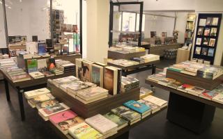 Innenaufnahme der Keltenbuchhandlung Hallein.